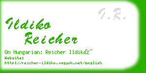 ildiko reicher business card